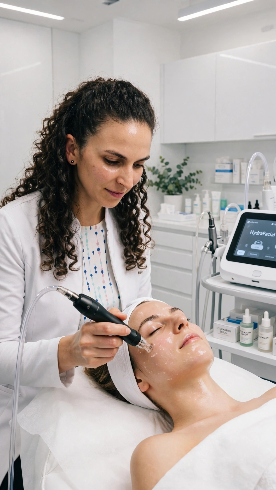 Piel luminosa después de un tratamiento Hydrafacial